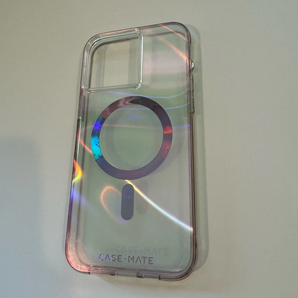Case Mate IPhone 15 Pro Max Phone Cover (Used)-Soap Bubble